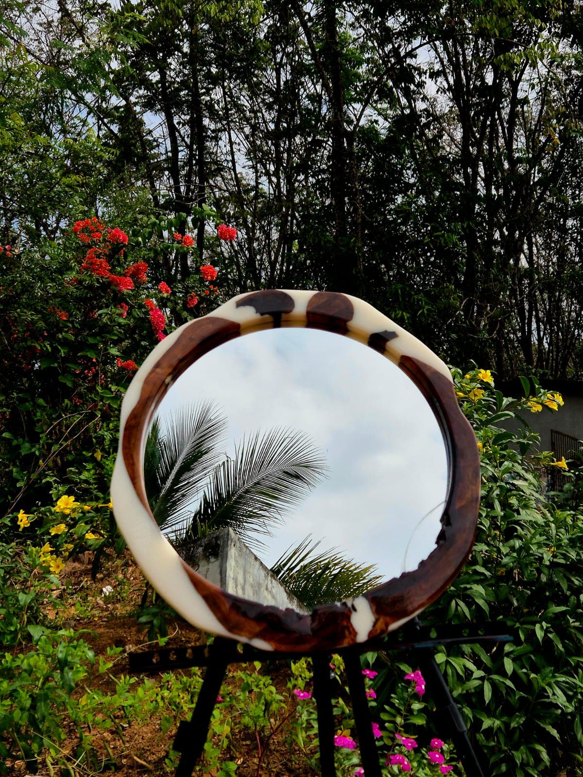 Personalized epoxy table art piece