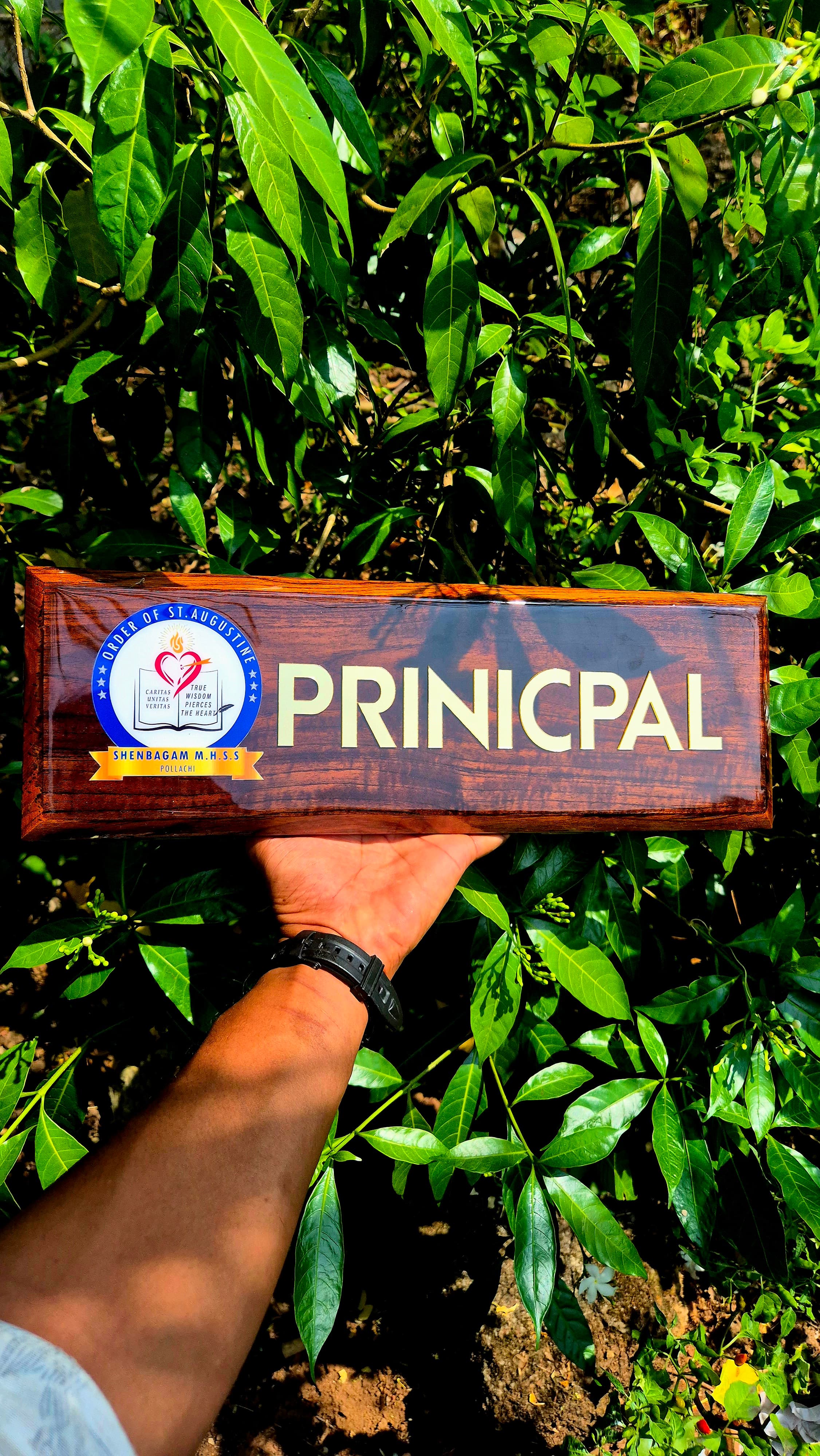 Custom Wood Name Board