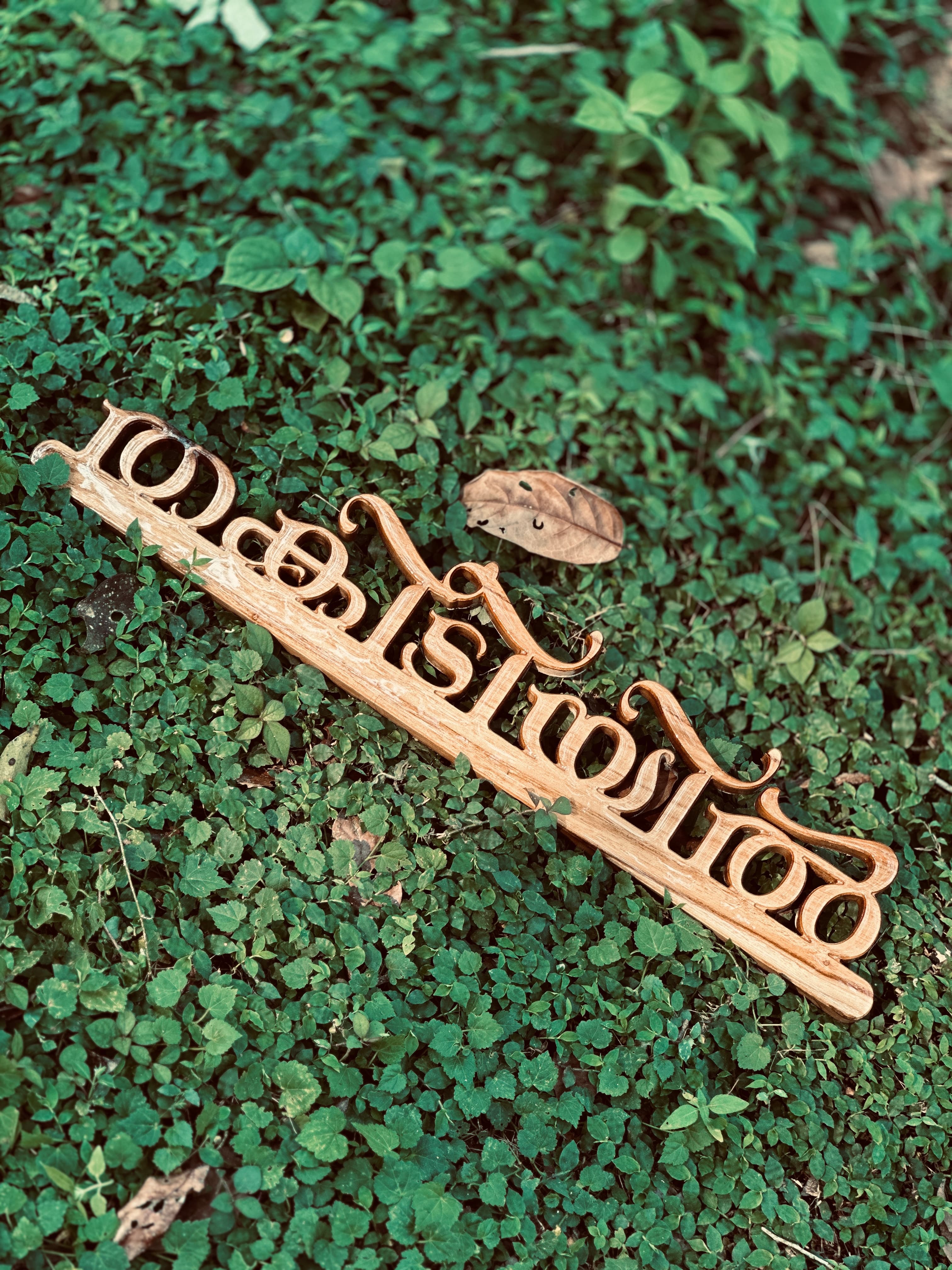 Custom Wood Name Board