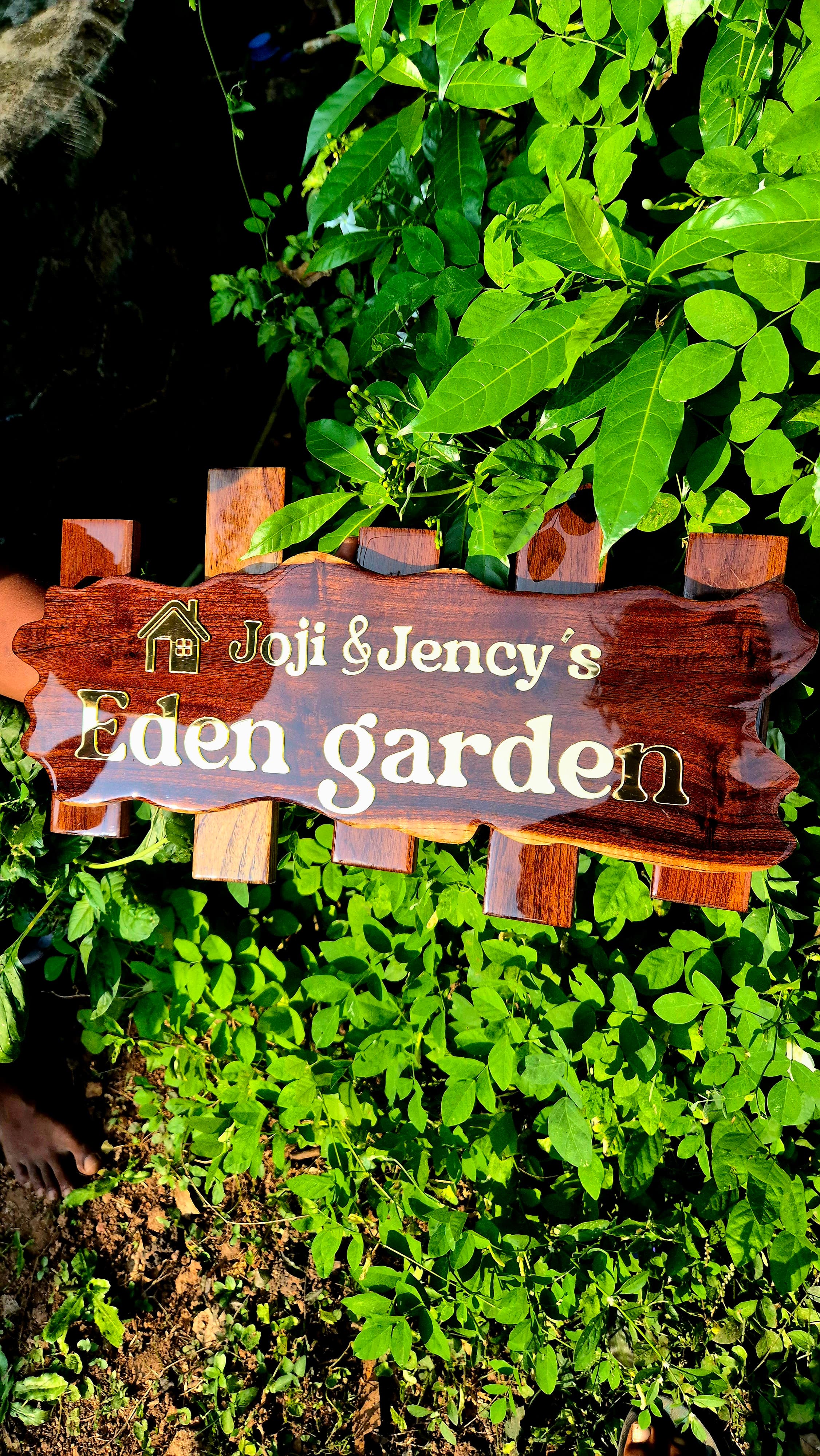 Custom Wood Name Board