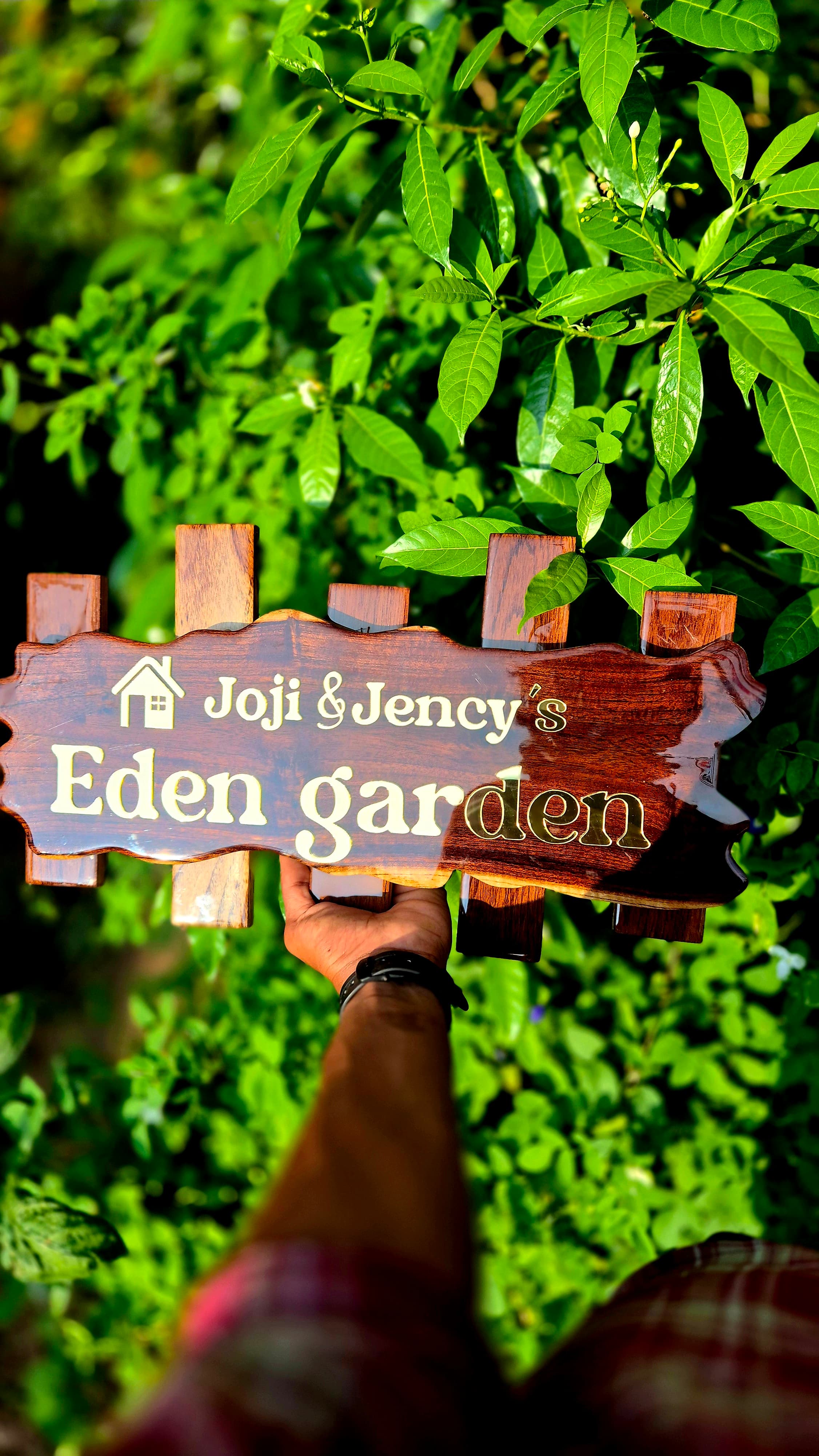 Custom Wood Name Board